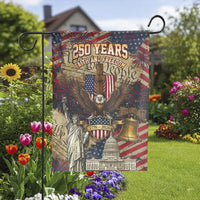 250th American Semiquincentennial Garden Flag | USA 250 Years Faith & Freedom Patriotic Design | Double Sided Premium Weatherproof Polyester | Commemorative 2026 Celebration Gift