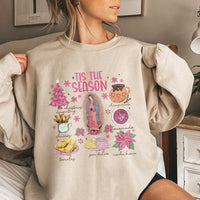 Tamales Holiday Graphic Crewneck, Tis the Season Mexican Food Sweatshirt, Feliz Navidad Mexican Christmas Pullover, Latina Xmas Sweater