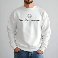 Holiday Sports Crewneck, Tis the Season Volleyball Sweatshirt, Adorable Christmas Volleyball Mom Sweater, Winter Game Day Pullover