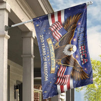 Patriotic Eagle House Flag | America 250 Years of Freedom Design | Double-Sided Weather-Resistant Polyester | Gift for Americana Collectors