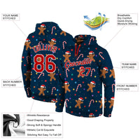 Personalized Name and Number Xmas Sweatshirt, Custom Christmas Sports Hoodie, Holiday Team Spirit Pullover Hoodie, Fan Christmas Present
