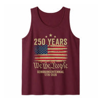 America 250 Years Tank Top | USA 250th Anniversary We The People American Flag | Premium Soft Breathable Sleeveless Shirt | Patriotic Gift for Men & Women
