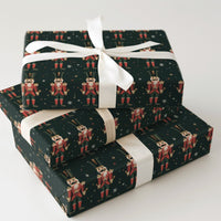 Holiday Soldier Gift Wrap, Nutcracker Christmas Wrapping Paper, Vintage Nutcracker Wrapping Paper, Traditional Holiday Wrapping Paper