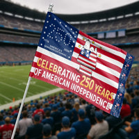 Snoopy 250 Years American Independence House Flag | Celebrating America's Semiquincentennial 1776-2026 | Premium Weather-Resistant Polyester | Patriotic Gift for History Lovers