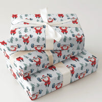 Fitness Gym Christmas Gift Wrap, Weightlifting Santa Wrapping Paper, Barbell Santa Wrapping Paper, Bodybuilder Holiday Paper