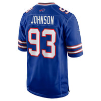 Buffalo Bills Austin Johnson Royal Team Game Jersey