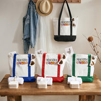 Maestre Floral Color-blocked Canvas Bag
