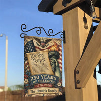 We The People Garden Flag | 250 Years of Freedom Patriotic Americana Art | Premium Weather-Resistant Polyester | Gift for Patriotic Americans