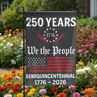 USA 250 Years Garden Flag | Semiquincentennial 1776-2026 We The People Decor | Durable UV-Resistant Polyester | Patriotic 250th Anniversary Gift