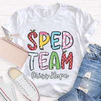 Personalized Name Of SPED Team T-shirt