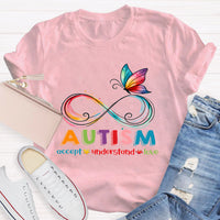 Accept Understand Love Butterfly Infinity Symbol T-Shirt