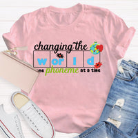 Changing The World One Phoneme At A Time Reading T-Shirt