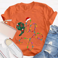 Festive Christmas Lights Shirt, Christmas Atmosphere Lights T-Shirt, Retro Christmas Lights Graphic Tee, Holiday Family Shirt Present
