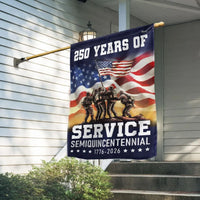 American Flag Garden Flag 250 Years Service | Semiquincentennial 1776-2026 Veterans Day | Double-Sided Polyester | Patriotic Outdoor Decor Gift