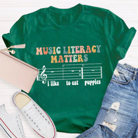 Music Literacy Matters Teacher T-Shirt