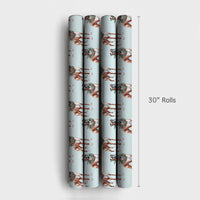 Holiday Wreath Pet Gift Wrap, Boxer Dog Christmas Wrapping Paper, Boxer Puppy Festive Wrapping Paper, Adorable Dog Lover Present Wrap Roll