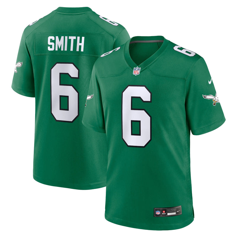Philadelphia Eagles DeVonta Smith Kelly Green Alternate Game Player Jersey
