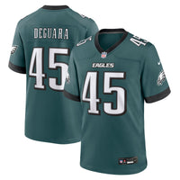 Philadelphia Eagles Josiah Deguara Midnight Green Team Game Jersey