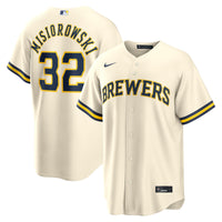 Milwaukee Brewers Jacob Misiorowski Cream Home Replica Jersey