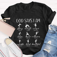 God Says I'm Strong Teacher T-Shirt