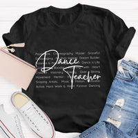 Dance Teacher Definition Hard Work And Heart T-Shirt