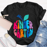 Personalized Grade Hello Kindergarten Teacher T-Shirt
