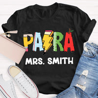 Personalize Name Pencil Teacher T-Shirt