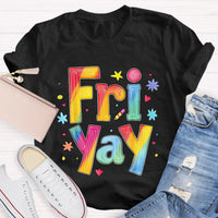 Personalize Day Fri Yay Teacher T-Shirt