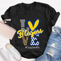 Personalized Love Mascot Teacher T-Shirt