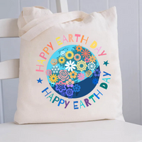 Happy Earth Day Canvas Tote Bag