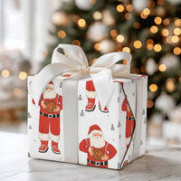 Sporty Christmas Gift Wrap, Basketball Santa Wrapping Paper, Basketball Sneaker Wrapping Paper, Athlete Basketball Gift Wrap, Coach Present