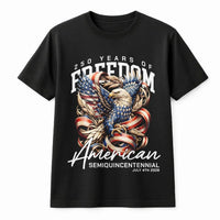 USA Semiquincentennial Eagle T-Shirt | 250 Years Of Freedom Graphic | 100% Cotton Premium Tee | Patriotic 2026 Independence Day Gift For Americans