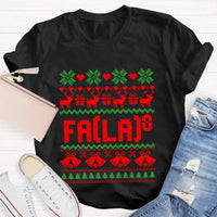 Humorous Holiday Mathematics Shirt, Bell and Elk Math Christmas T-Shirt, Christmas Elk Math Teacher Graphic Tee, Xmas STEM Present