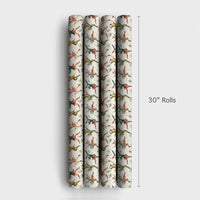 Twelve Days of Christmas Gift Wrap, Ten Lords a Leaping Wrapping Paper, Vintage Holiday Wrapping Paper, Carol Present Wrap Paper Roll