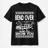 Humorous Holiday Quote Shirt, Retro Station Wagon Christmas T-Shirt, Ugly Christmas Graphic Tee, Vintage Xmas Car T-Shirt, Holiday Couple Present