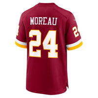 Washington Commanders Fabian Moreau Burgundy Team Game Jersey