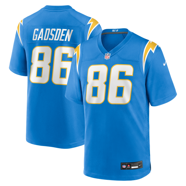 Los Angeles Chargers Oronde Gadsden Nike Powder Blue Team Game Jersey