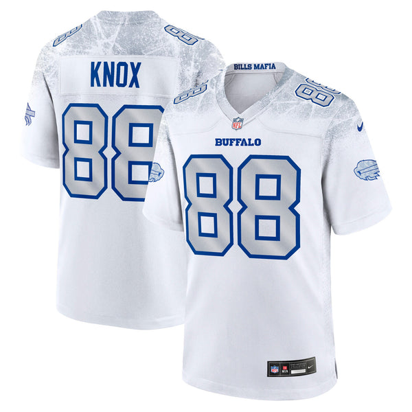 Buffalo Bills Dawson Knox Nike White 2025 Rivalries Collection Game Jersey