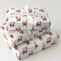 Sports Santa Claus Gift Wrap, Basketball Santa Wrapping Paper, Holiday Basketball Wrapping Paper, Retro Christmas Present Wrapping Paper