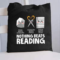 Nothing Beats Reading Canvas Tote Bag