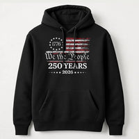 USA 250 Years Anniversary Hoodie | 1776–2026 We The People Patriotic Graphic | Premium Cotton Blend | Unisex Gift for American History Enthusiasts