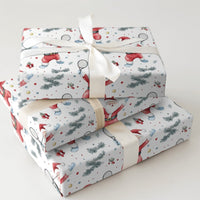 Sports Holiday Gift Wrap, Tennis Santa Christmas Wrapping Paper, Santa Claus Tennis Present Paper, Festive Tennis Player Present Wrap Roll