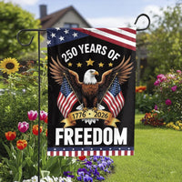 250 Years of Freedom Garden Flag | American Eagle 1776-2026 Commemorative Design | Double-Sided Weather-Resistant Polyester | Patriotic Gift for History Lovers