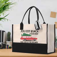 Jolliest Bunch Of Teachers This Side Of The Hallway Cotton Tote Bag