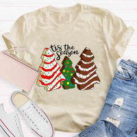 Tis the Season Christmas Tree Cakes T-shirt