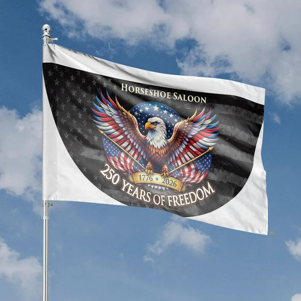 American Eagle House Flag | 250 Years Of Freedom 1776-2026 | Premium Weather-Resistant Polyester | Patriotic Outdoor Garden Decor Gift