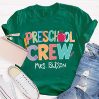 Personalized Name Preschool Crew Shirt