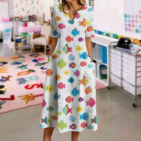 Free Little Fish In Summer Dress