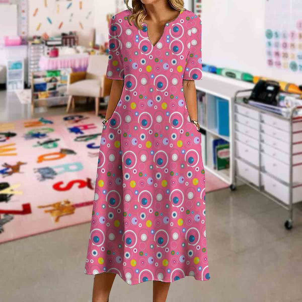 Pink Circle Dress