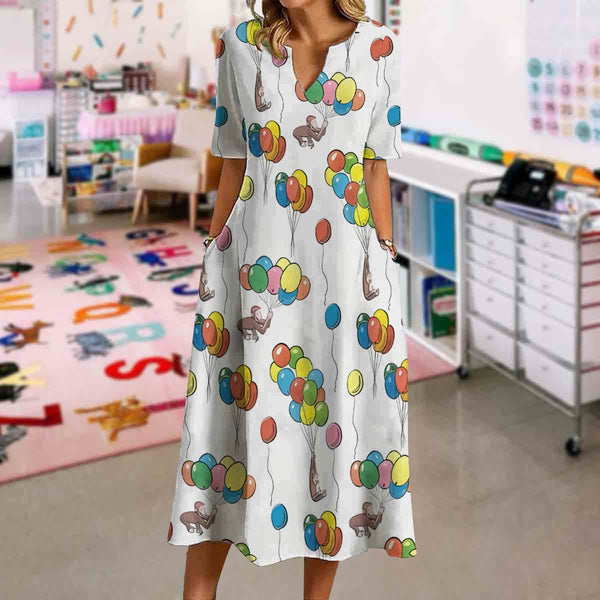 Curious George Balloons Dress